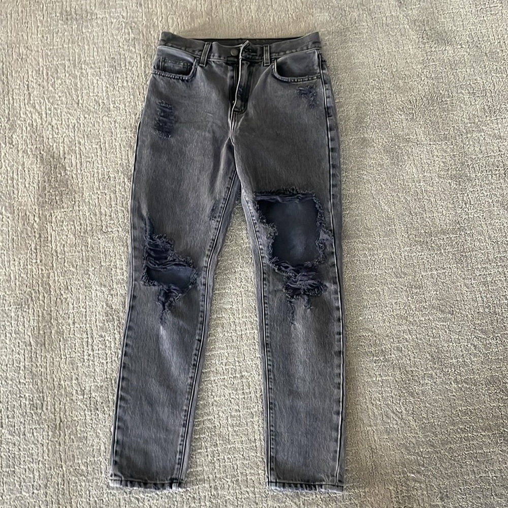 Carmar grey ripped jeans